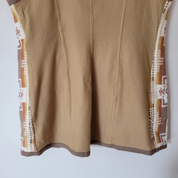 Vintage Women's Southwestern Western Long Wool Cowgirl Vest Size Large - Picture 7 of 9